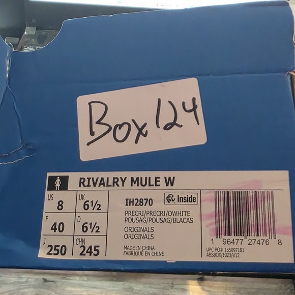 Women's size 8- Adidas Shoes Pink Originals Rivalry Low Mule Sneakers IH2870 NEW - Picture 9 of 9